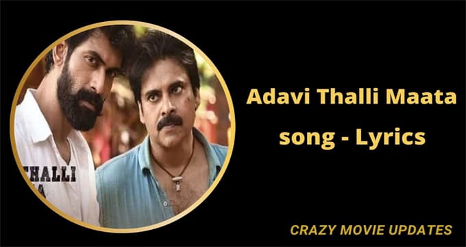 Adavi Thalli Maata Song lyrics