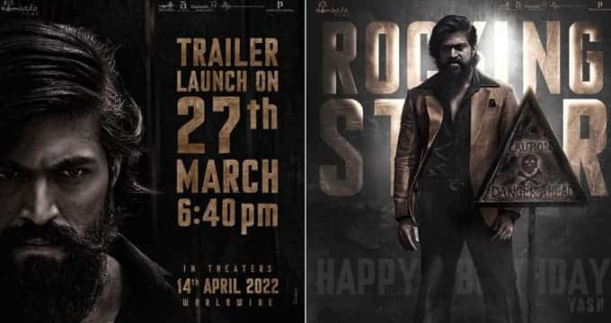 kgf chapter 2 trailer release date